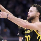 Stephen Curry a mené les Golden State Warriors à la victoire. KEYSTONE/AP/Scott Strazzante
